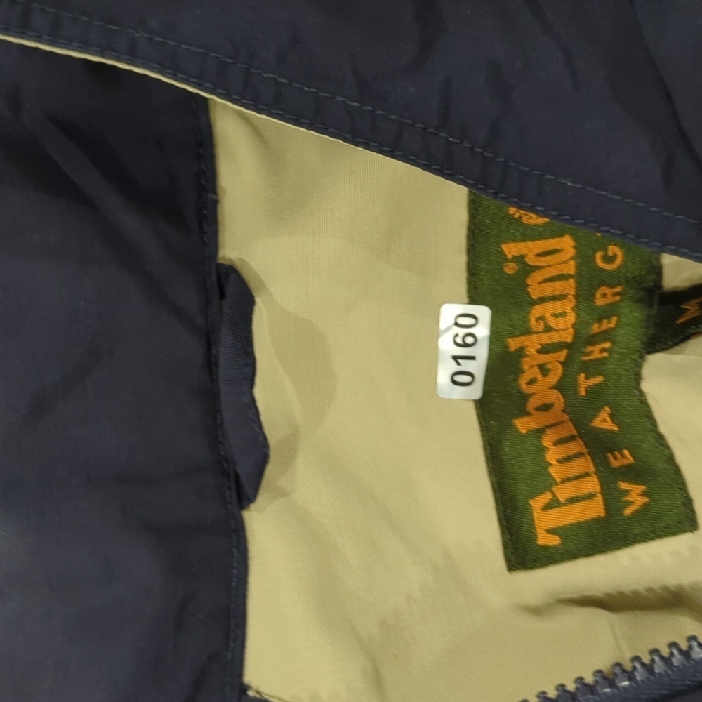 Timberland Mens Weather Gear Full Zip Bomber Jacket with hood Size Medium - Picture 13 of 13